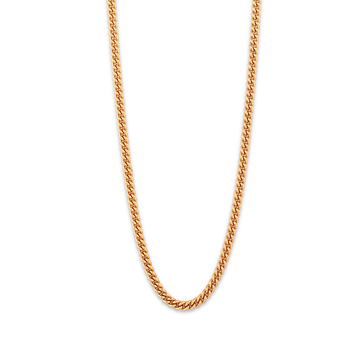 Round link online necklace