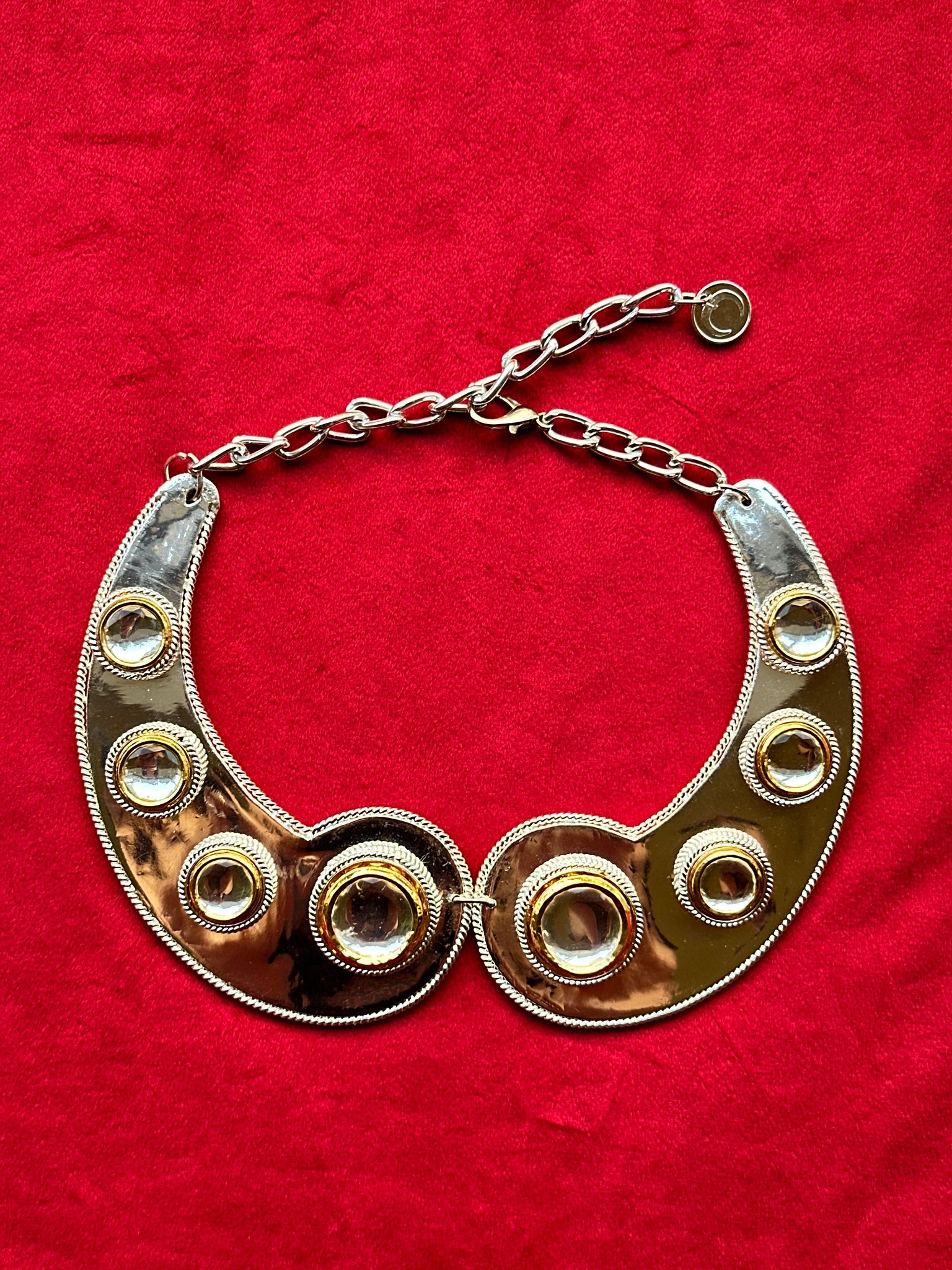 Polki Curl Collar Necklace