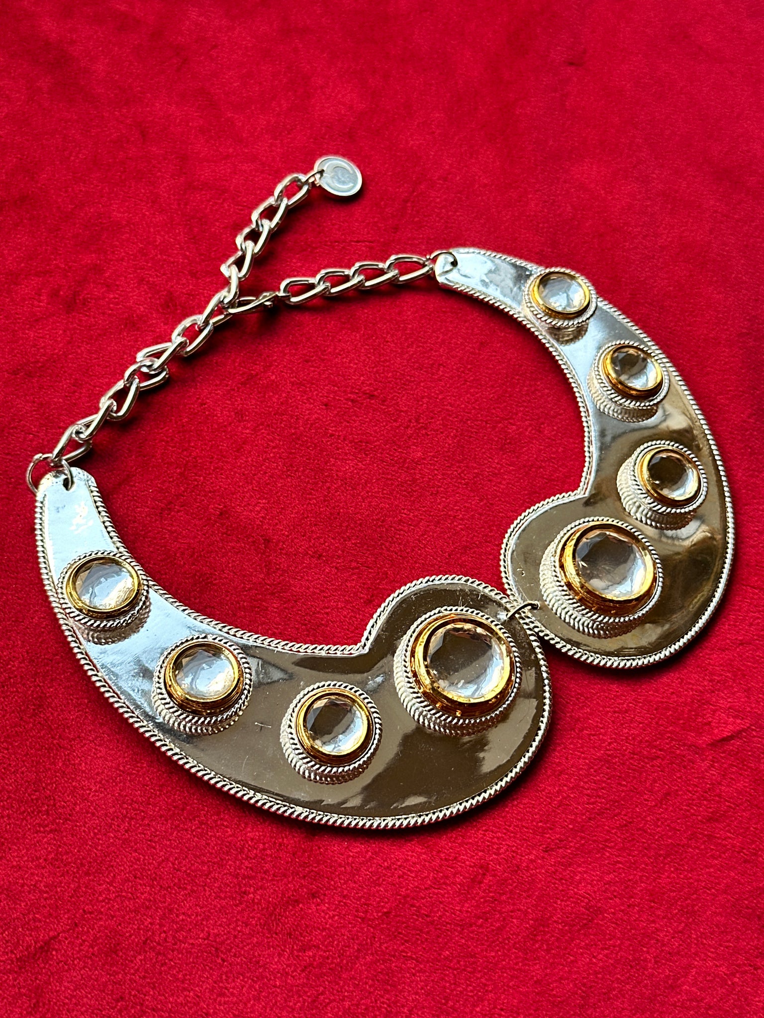 Polki Curl Collar Necklace