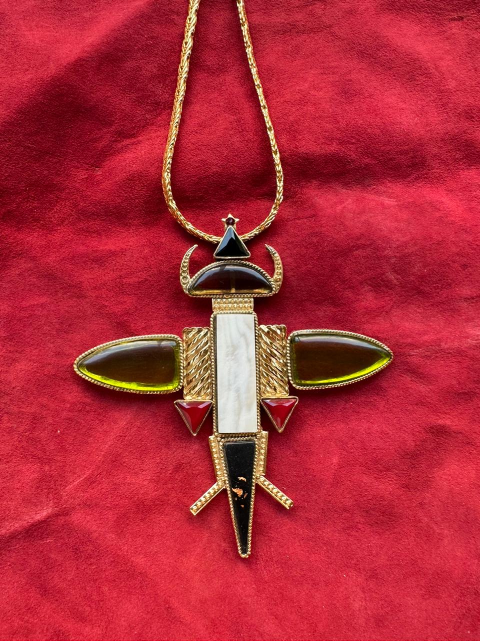 Retro future bug Necklace