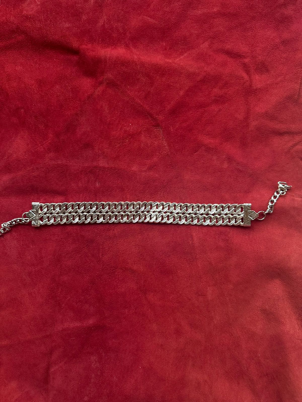 Thick Silver Metal Choker