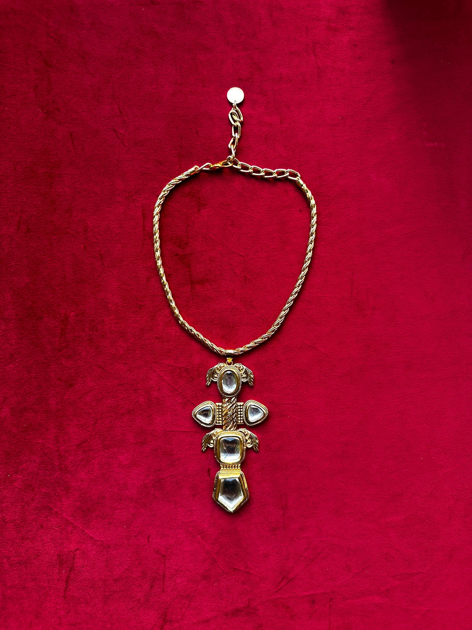 Polki Achanthus Necklace