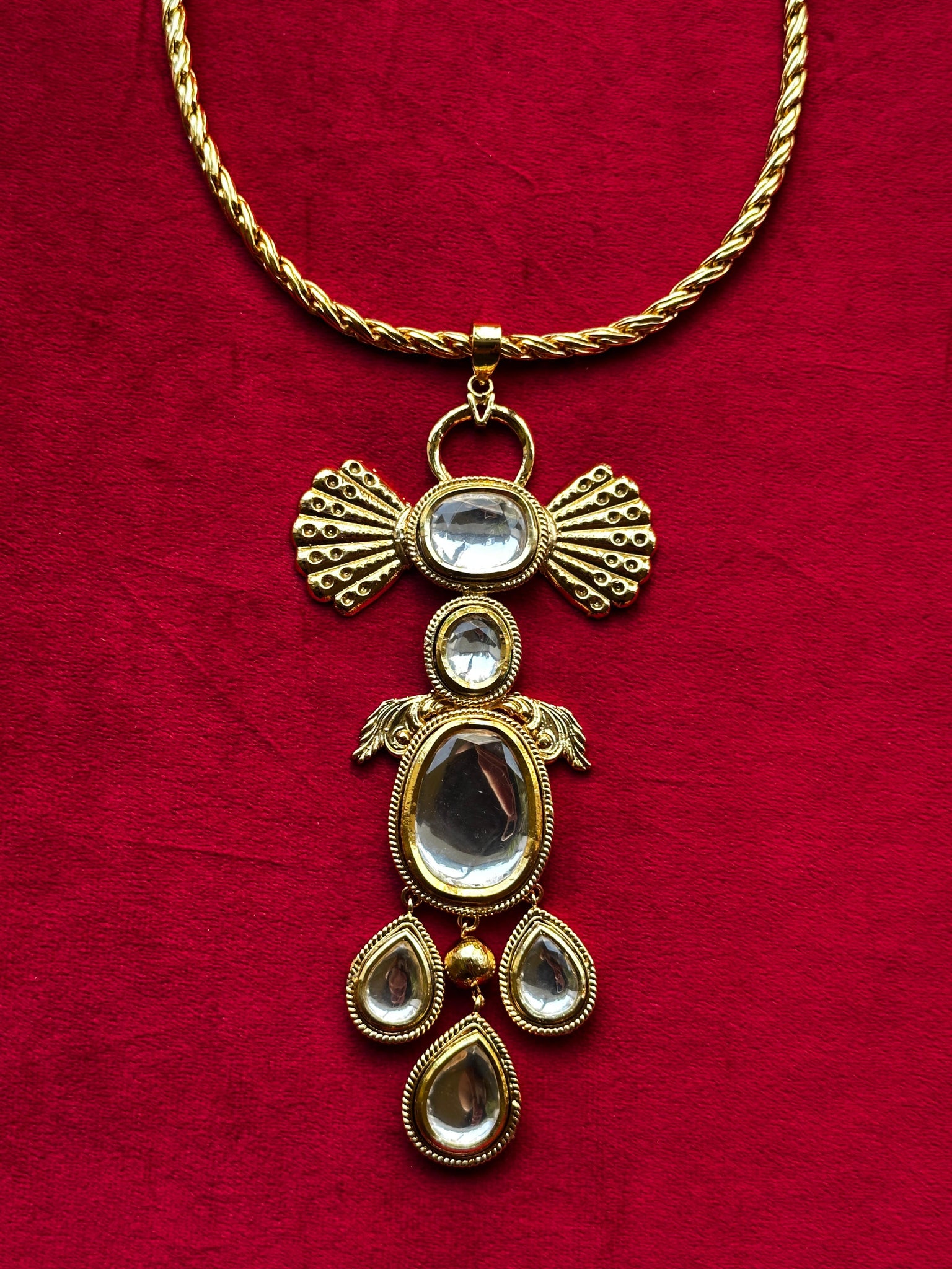 Polki Wing Necklace