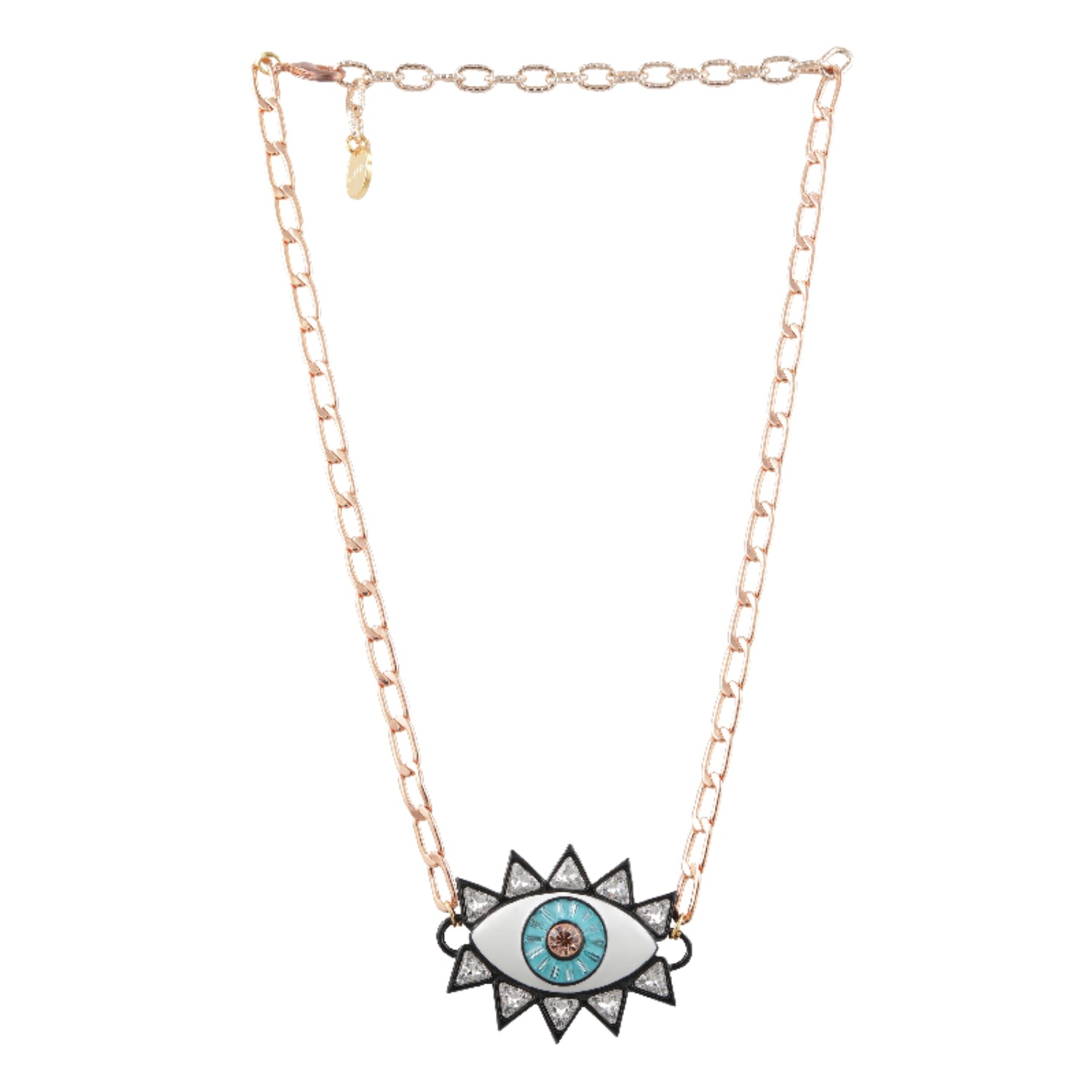 Blue Topaz Evil Eye Necklace – Caputo & Co.